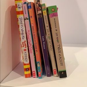 6 assorted books